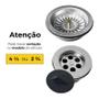 Imagem de Tanque Inox Lavanderia 55x45 Com Válvula Aço Inox Brinovar