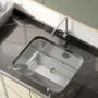 Imagem de Tanque Inox Lavanderia 55x45 Com Válvula Aço Inox Brinovar