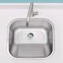 Imagem de Tanque Inox Lavanderia 55x45 Com Válvula Aço Inox Brinovar