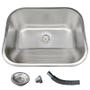 Imagem de Tanque Inox Lavanderia 55x45 Com Válvula Aço Inox Brinovar