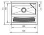 Imagem de TANQUE RETO INOX SOBREPOR 82x51,5x26 47L ALTOBRILHO DOCOL