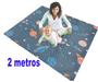 Imagem de Tapete 2 Metros Colchonete de Atividades Infantil Emborrachado Foguetes 200x130cm