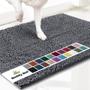 Imagem de Tapete Absorvente para Patas de Cães Muddy Mat - Microfibra Cinza 60x48cm