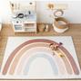 Imagem de Tapete Arco-Íris Infantil 145x105cm - Para Quarto de Crianças