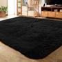 Imagem de Tapete Area LOCHAS Ultra Soft Fluffy Living Room 180x270cm preto