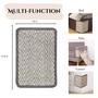 Imagem de Tapete Arranhador Sisal para Gato - Estilo Boho Fishbone Mini (Pacote com 2)