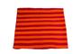 Imagem de Tapete Artesanal  Lã de Ovelha Listrado Laranja com Vermelho 1.50x1.77M