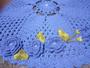 Imagem de Tapete Azul de crochê Artesanal