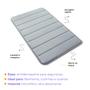 Tapete Banheiro Macio e Absorvente Microfibra 40x60cm - Clink Imagem de Tapete Banheiro Macio e Absorvente Microfibra 40x60cm