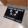 Imagem de Tapete Capacho Casa do Gato 60x40 Entrad Decorativo Pet Cat