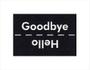 Imagem de Tapete Capacho Good Bye Hello 60x40 - Preto