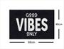 Imagem de Tapete Capacho Good Vibes 60x40 - Preto