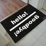 Imagem de Tapete Capacho Personalizado - Hello Goodbye Mod 01 60x40