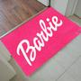 Imagem de Tapete Capacho Personalizado Logo Barbie (Mod 1) 60X40