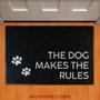 Imagem de Tapete Capacho - The Dog Makes The Rules Cachorro