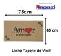 Imagem de Tapete Capacho Vinil Amor Mora Aqui 75x40 Home Kapazi