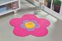 Imagem de Tapete com Antiderrapante Big Menina Flor - 118 cm x 118 cm - Pink