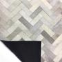 Imagem de Tapete Couro 250X350 Chevron Roya Gris Grey