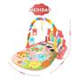 Imagem de Tapete de Atividades Sensorial para Bebê 5 Mobiles e Piano Musical com Som e Luzes