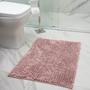 Imagem de Tapete de Banheiro Quarto Porta Antiderrapante Macarrão  Bolinha PopCorn Chenille Microfibra