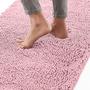 Imagem de Tapete de banho Gorilla Grip Thick, macio e absorvente, rosa chenille