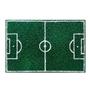 Imagem de Tapete de Campo de Futebol Gramado de Capacho Tamanho 58x38 para Decoração Quarto de Menino Jogador