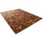 Imagem de Tapete De Couro castanho 2,50x3,50 com borda peça 10x10cm