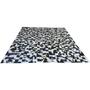Imagem de Tapete de couro preto branco malhado 2,50x3,00 c/b peça 10cm