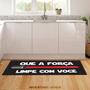 Imagem de Tapete de Cozinha Personalizado Conjunto Que a Força Limpe com Você