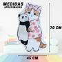 Imagem de Tapete de Gatinho e Cachorrinho Com Várias Estampas Lindas 70cm x 45cm Decorativo