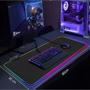 Imagem de Tapete de mouse RGB para jogos - Mousepad grande de LED