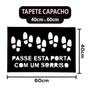 Imagem de Tapete de porta estampado bem vindo 40cm x 60cm