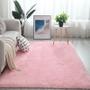 Imagem de Tapete De Sala Quarto Rosa Bebê Felpudo Peludo Luxo 2,00 x 1,40 Infantil Menina Antiderrapante  - Uniart