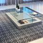 Imagem de Tapete De Sala Sisal Quarto 2,00x2,50 Cinza Preto Pelo Baixo Grande