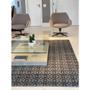 Imagem de Tapete De Sala Sisal Quarto 2,00x2,50 Cinza Preto Pelo Baixo Grande