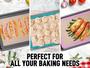 Imagem de Tapete de Silicone para Cozimento Zulay Kitchen - Pacote com 2 Unidades (42x29cm) - Cinza Escuro