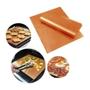 Imagem de Tapete de Teflon Reutilizável para Churrasqueira BBQ Grill Mat 2 Unidades Manta Grill