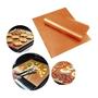Imagem de Tapete de teflon reutilizável para churrasqueira bbq grill mat 2 unidades manta grill