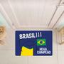 Imagem de Tapete Decorativo para Porta Brasil Hexa Campeão - 40x60cm