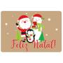 Imagem de Tapete Decorativo para Porta Feliz Natal Bege  - 40x60cm