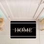 Imagem de Tapete Decorativo para Porta Welcome Home Preto - 40x60cm