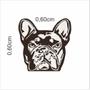 Imagem de Tapete decorativo Rosto Do Cachorro Bulldog Frances 60X60 cm