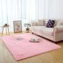 Imagem de Tapete felpudo macio sala e quarto 2,00x1,40 rosa bebê