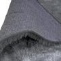 Imagem de Tapete Felpudo para Quarto e Sala Peludo Cinza 100cmX140cm Casa Dona