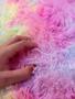 Imagem de Tapete Felpudo/  Peludo Colorido Tie dye Unicórnio Infantil Adulto Antiderrapante