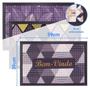 Imagem de Tapete Fenice Estampado Triangulos Preto