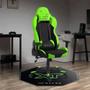 Imagem de Tapete Gamer Xt Racer Protetor De Piso Preto E Verde