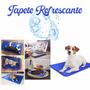 Imagem de Tapete Gelado Para Pets GG Cães Gatos Cachorro 90X50 Colchonete Cor Azul