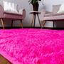 Imagem de Tapete Grande Fofinho Peludo Carpete Sala Quarto 1.00x1.40 Rosa Pink