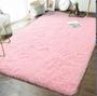 Imagem de Tapete grande sala e quarto 2,0 x 1,4 m peludo pelo alto  rosa
